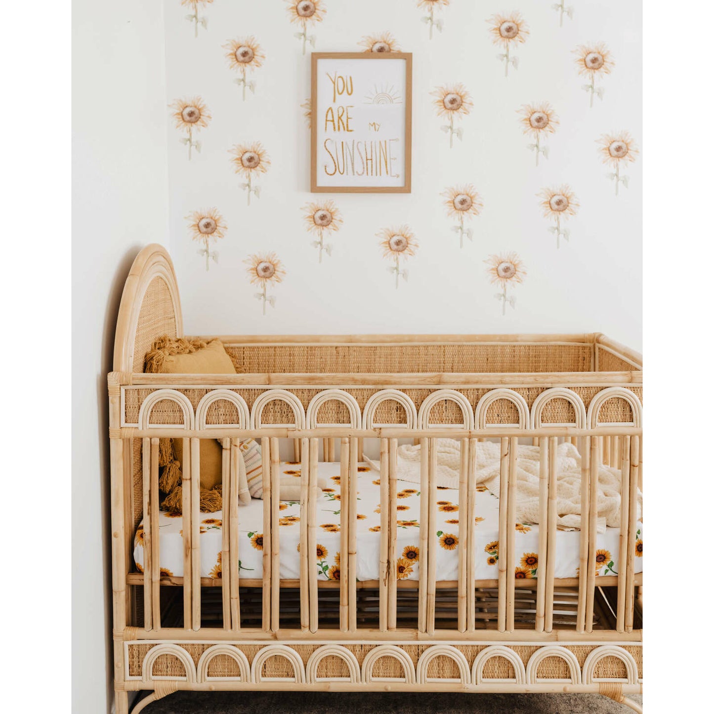 Sunflower Fitted Cot Sheet