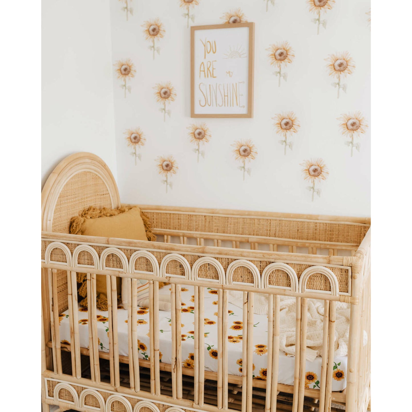 Sunflower Fitted Cot Sheet