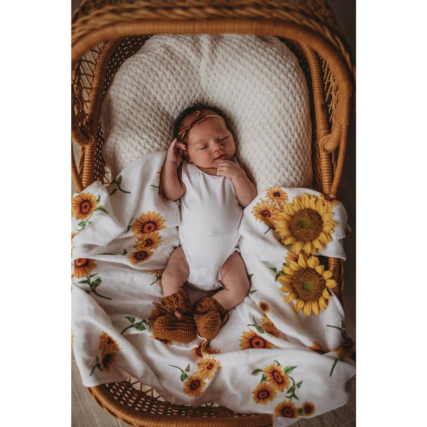 Sunflower Organic Muslin Wrap