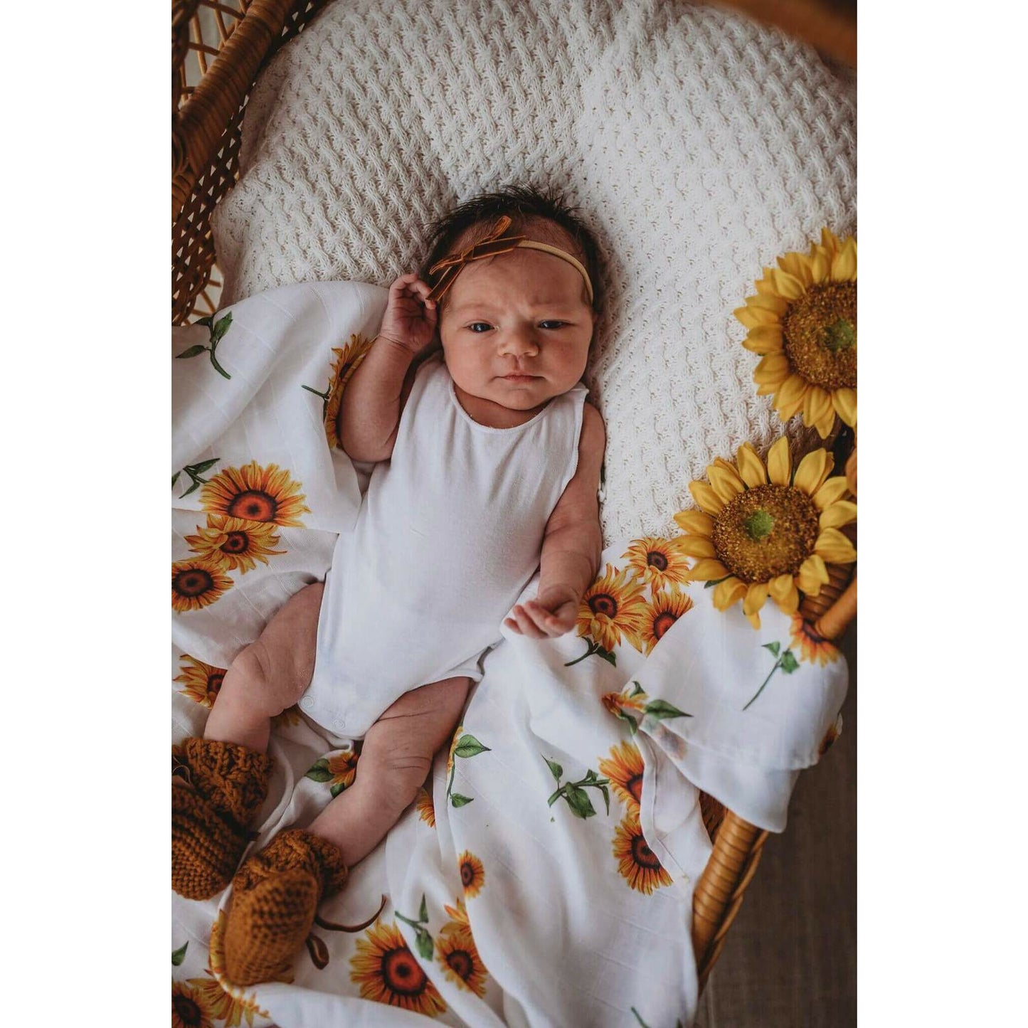 Sunflower Organic Muslin Wrap