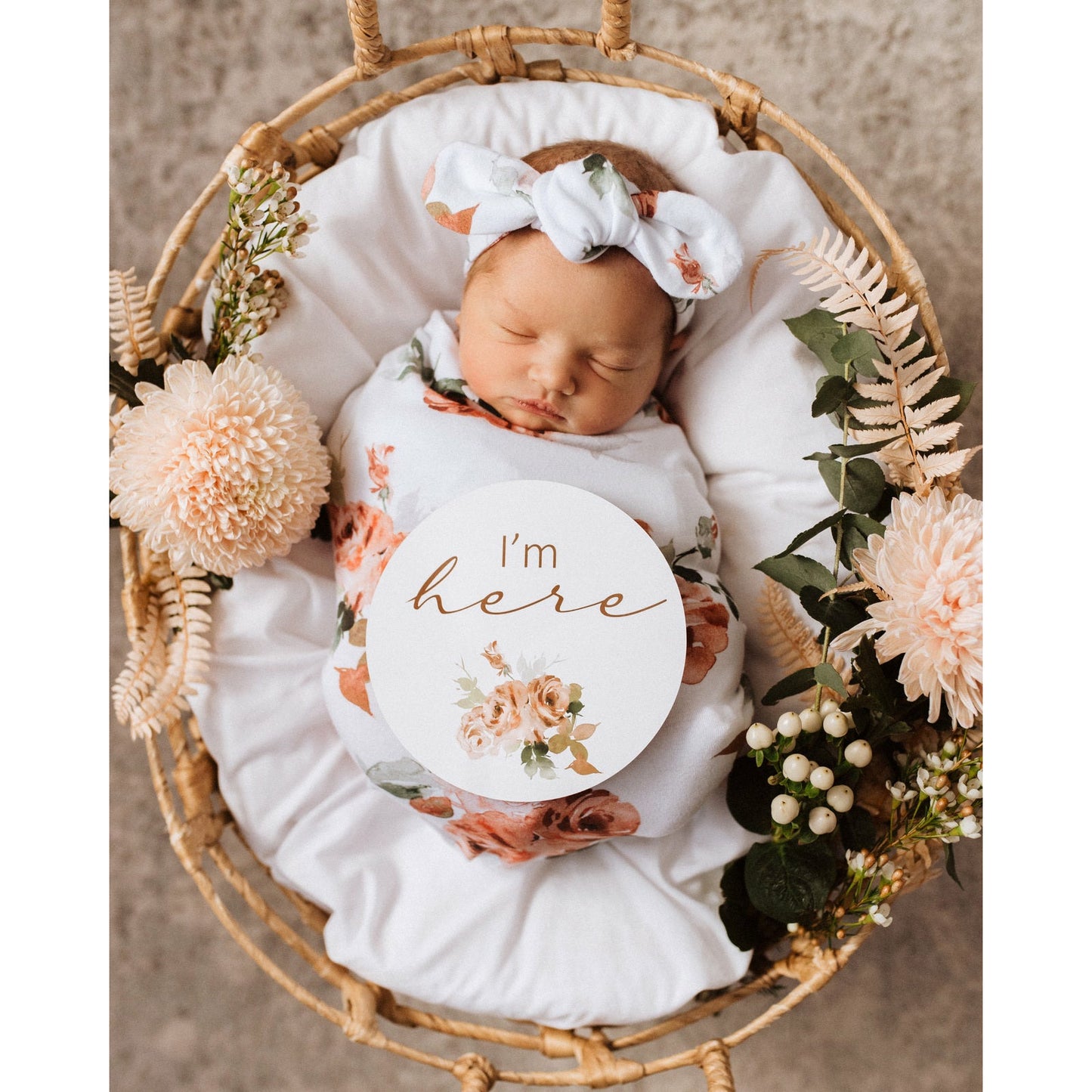 Rosebud jersey wrap set
