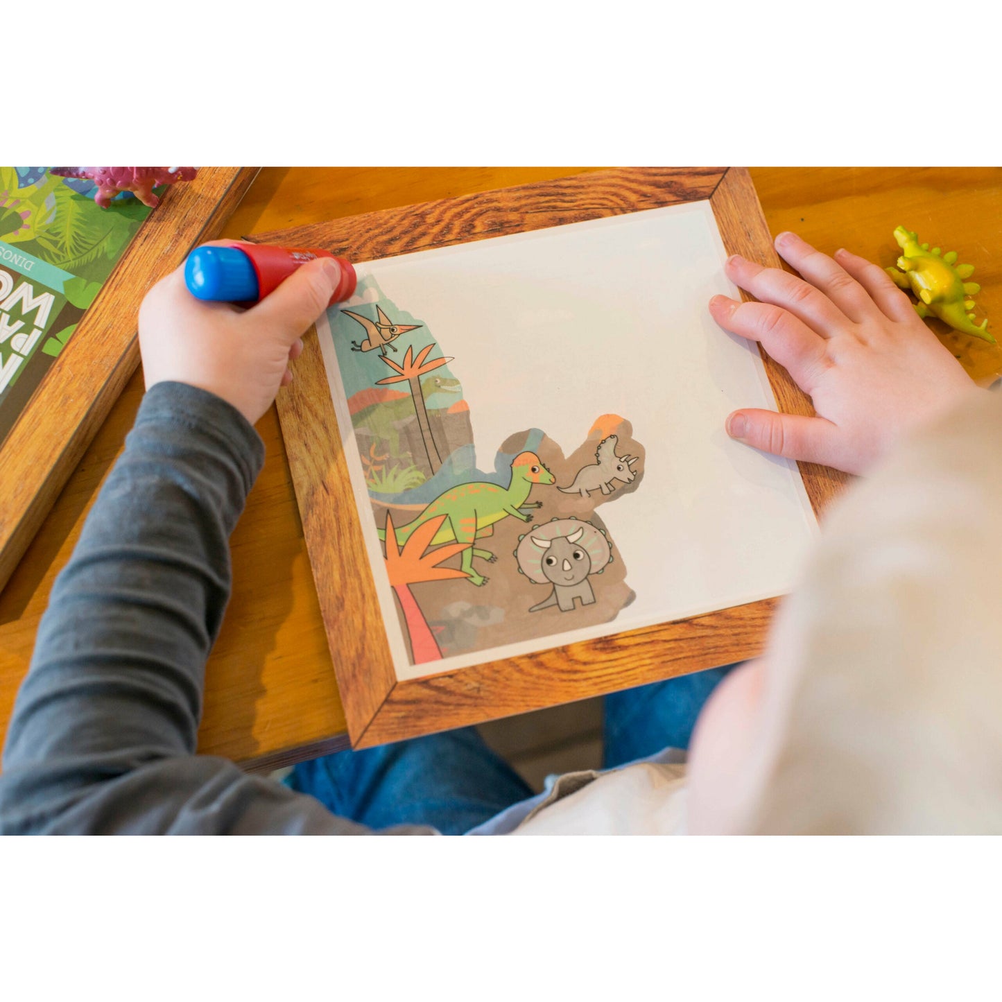 Dinosaurs magic painting world