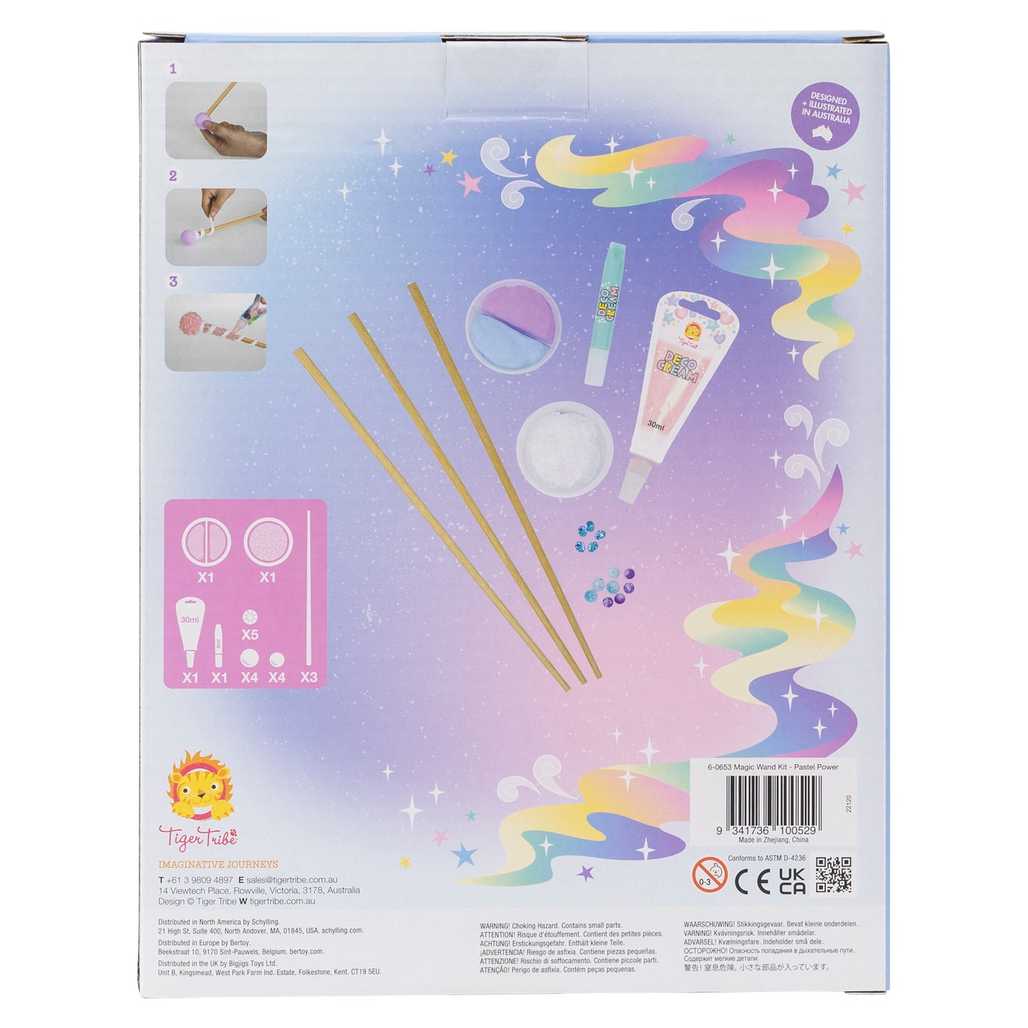 Tiger Tribe Magic Wand Kit Pastel Power