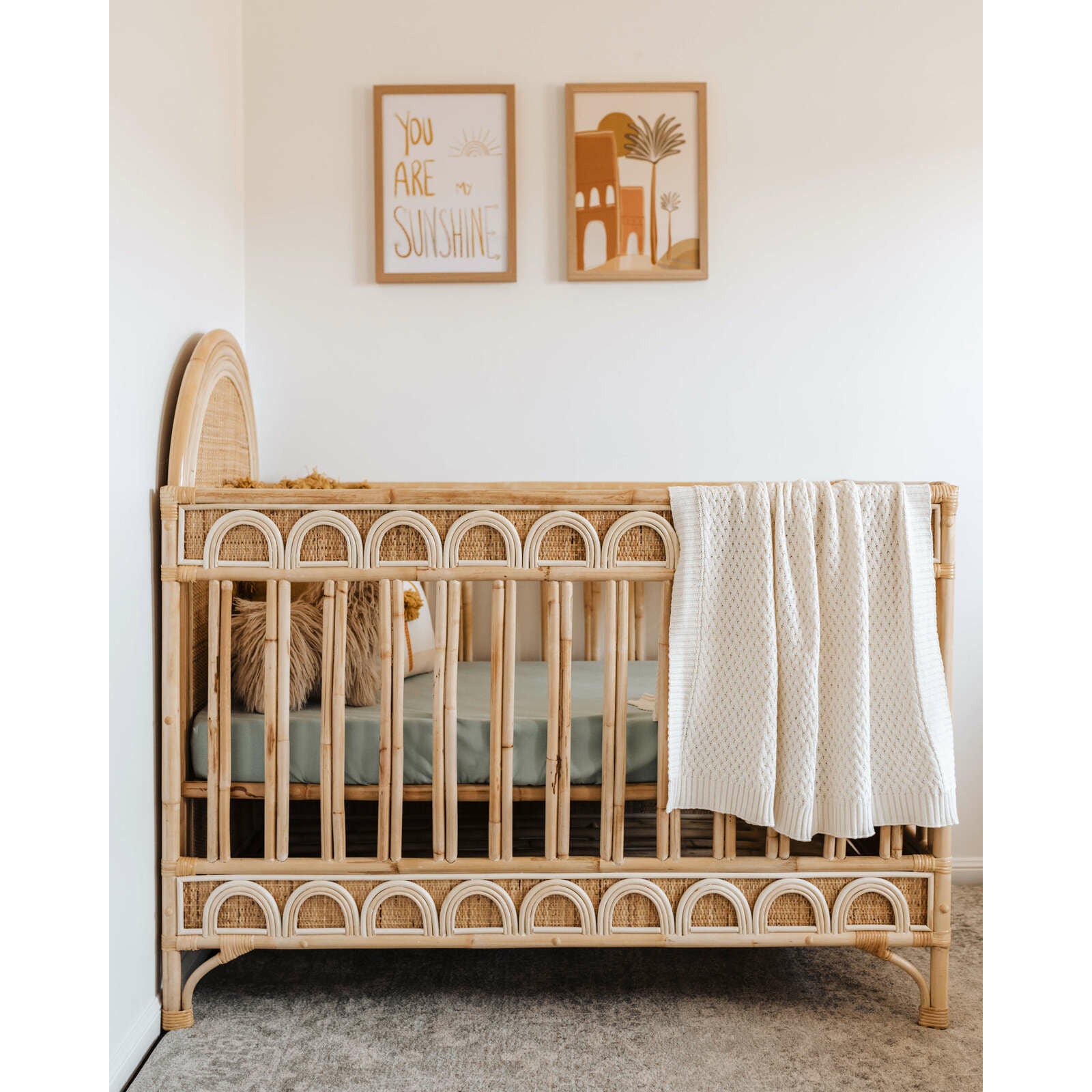 Sage cot sheet