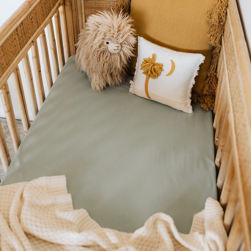 Sage cot sheet