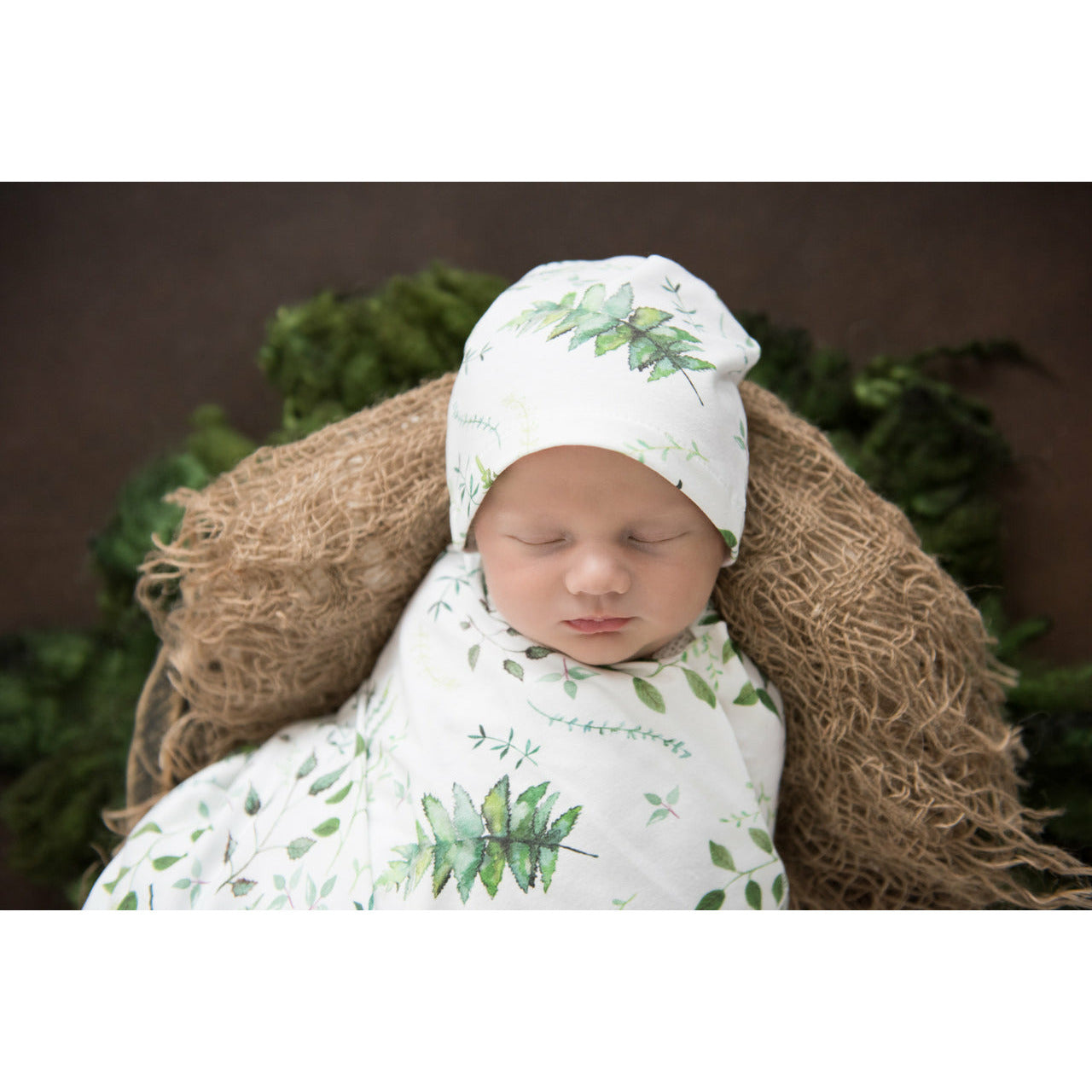 Enchanted Baby Jersey Wrap & Beanie Set