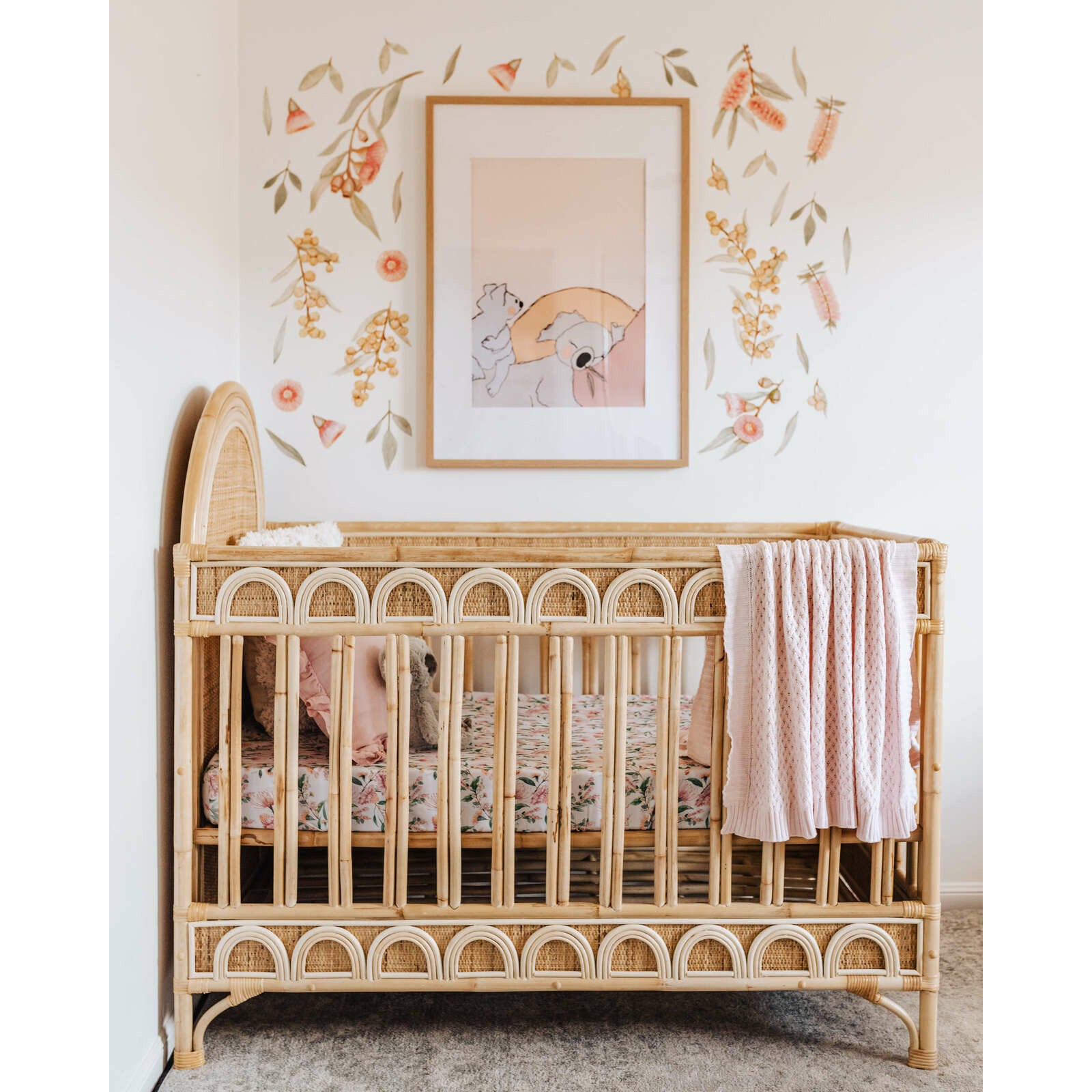 Wattle cot sheet