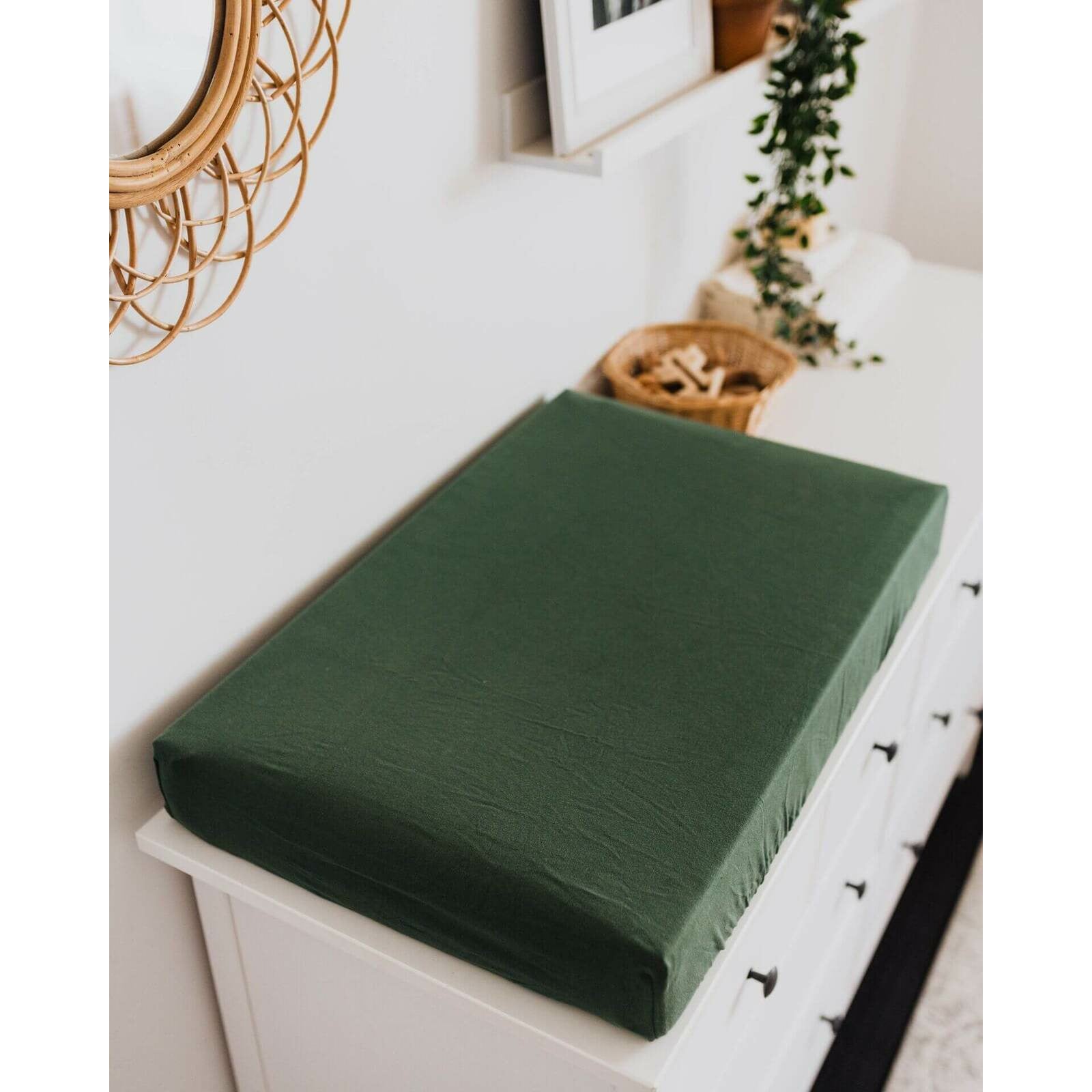 Olive change pad cover