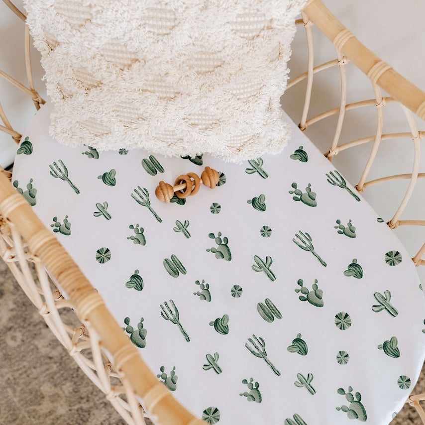 Cactus bassinet sheet