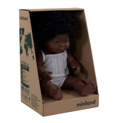 Miniland African Downs Syndrome girl 38 cm