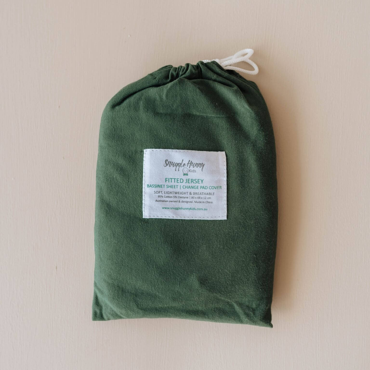 Olive change pad cover/bassinet sheet