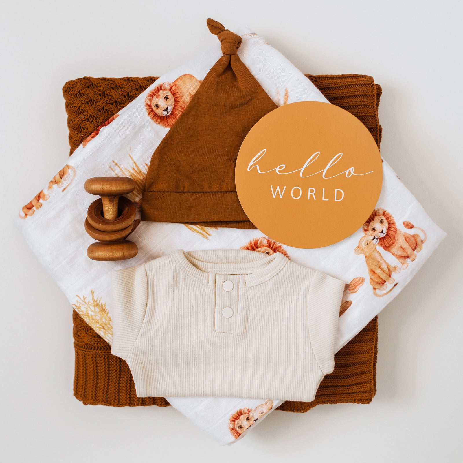 Lion muslin wrap