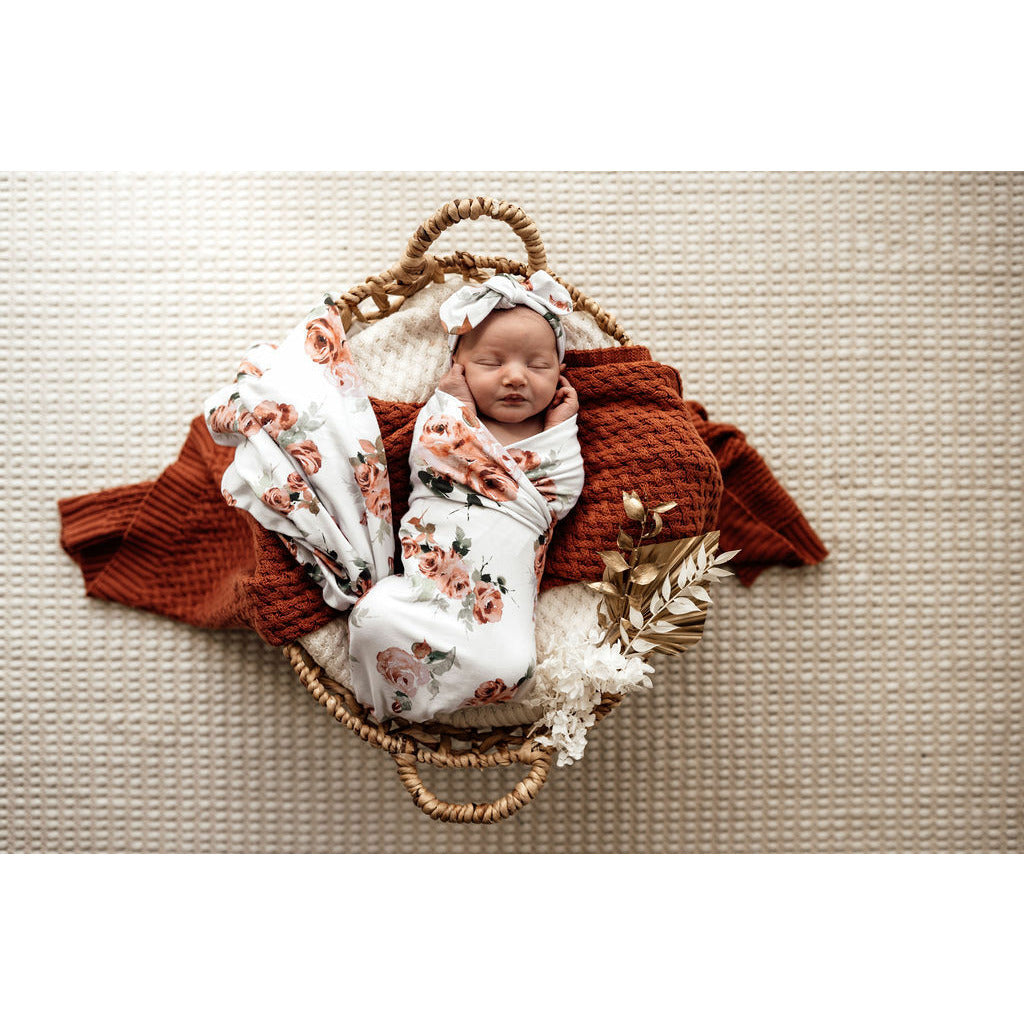 Rosebud jersey wrap set