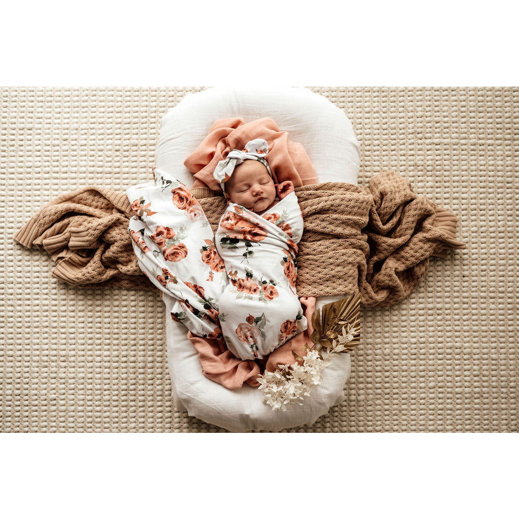 Rosebud jersey wrap set