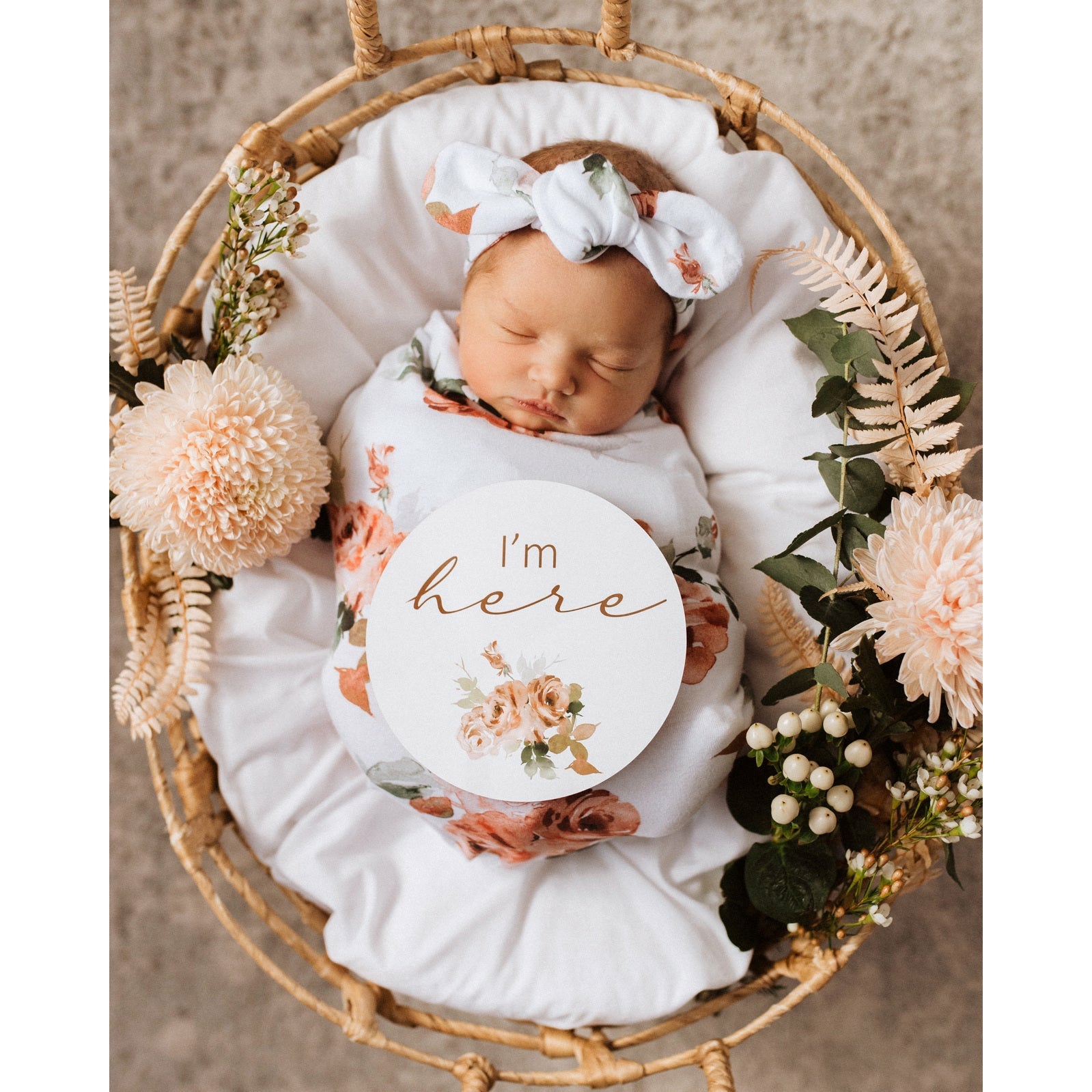 Rosebud jersey wrap set