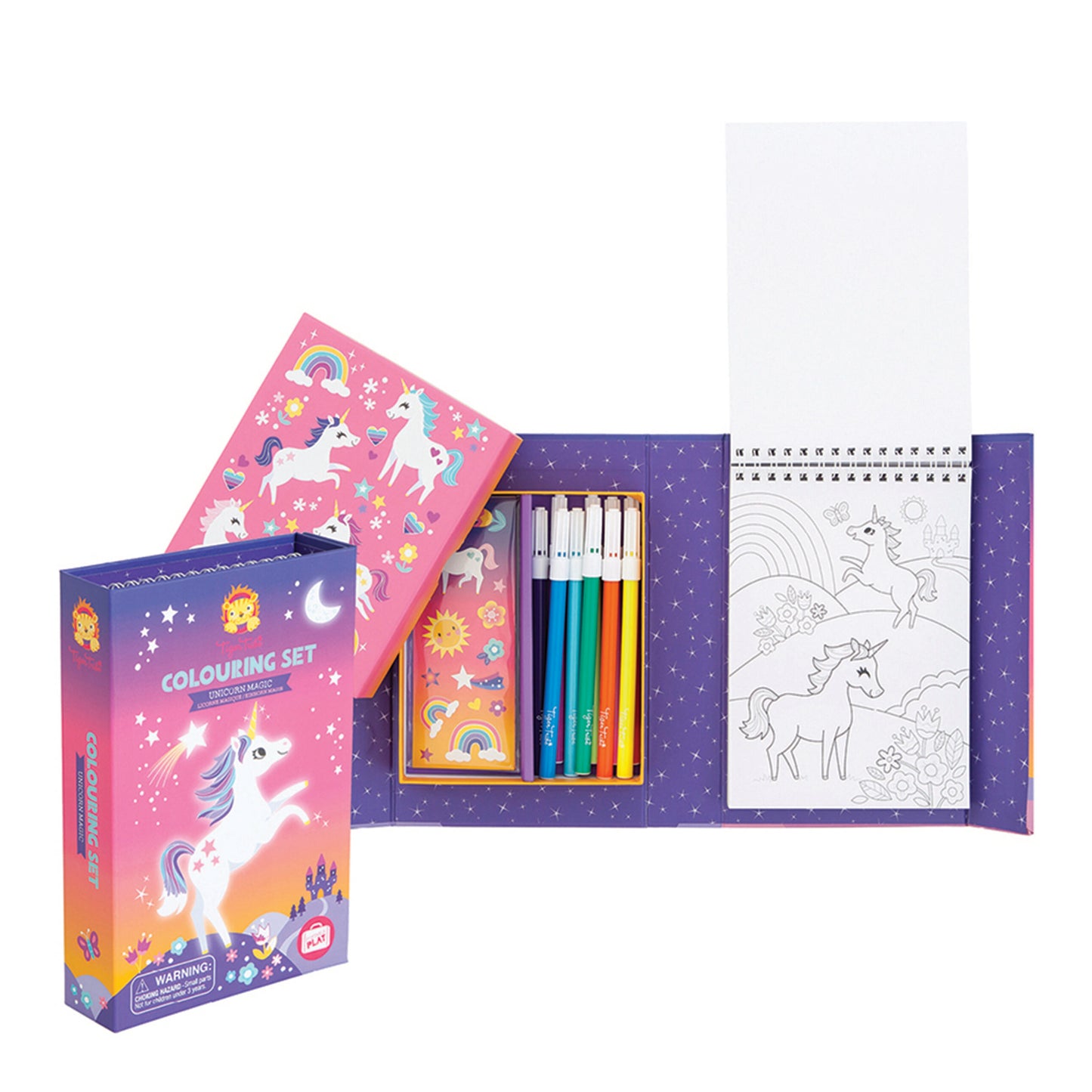 Tiger Tribe | Unicorn Magic Colouring Set | Little Belle Wonders
