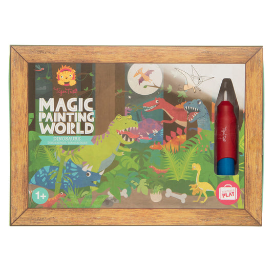 Dinosaurs magic painting world
